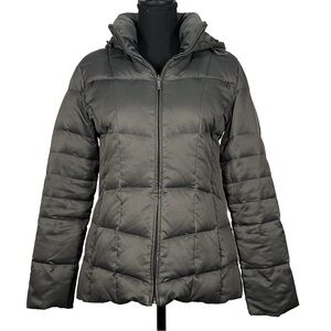 Calvin Klein Gray Down Puffer Jacket Extra Small